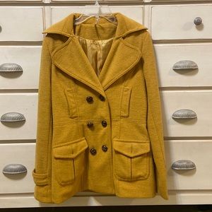 Mustard Pea Coat